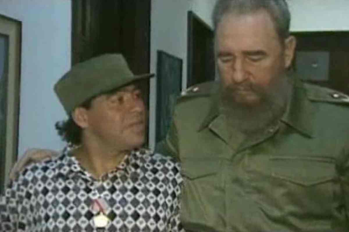 Maradona e Fidel Castro
